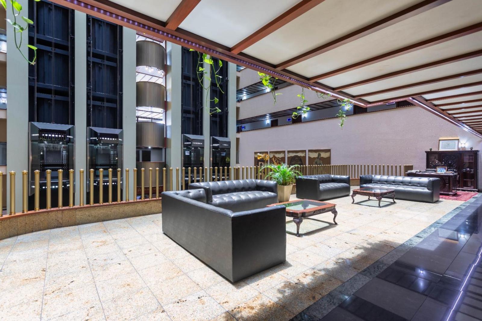 Ouro Minas Hotel Belo Horizonte, Dolce by Wyndham Eksteriør billede Lobby