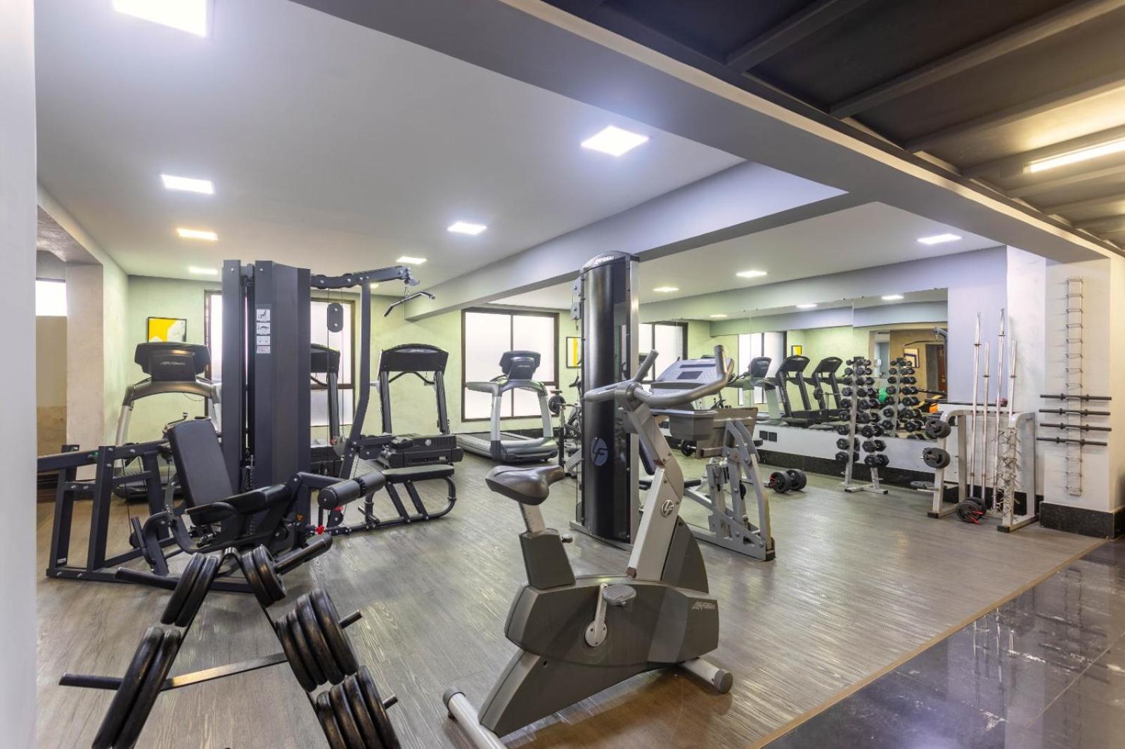 Ouro Minas Hotel Belo Horizonte, Dolce by Wyndham Eksteriør billede The gym at the hotel